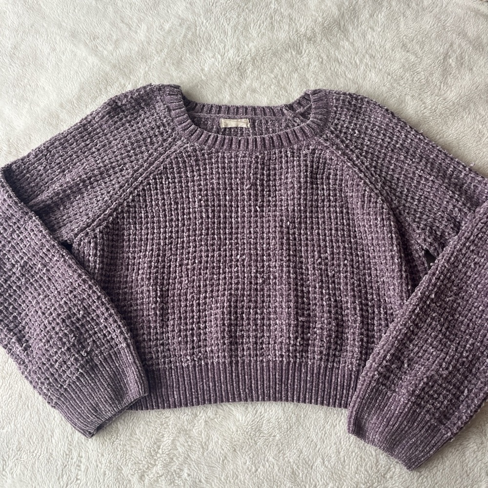 Women's Purple Knit Sweater